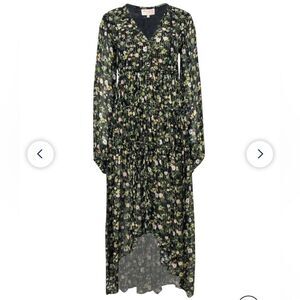 Rococo Sand Floral High Low Dress